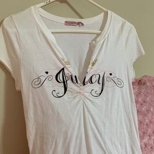 White Juicy Couture shirt